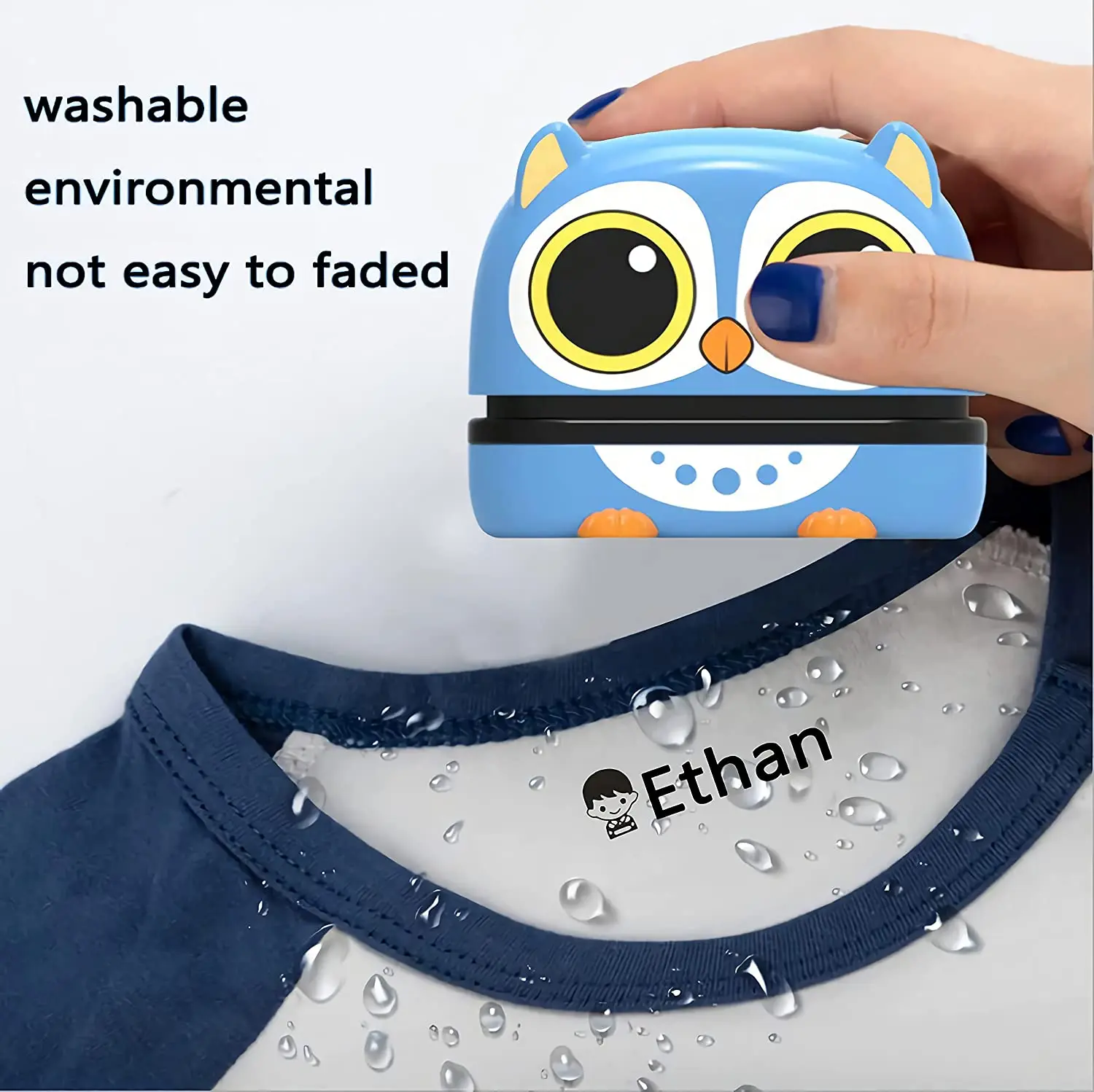 

Custom-made Name Stamp Paints Personal Student Child Baby Engraved Waterproof Non-fading Cartoon Clothing Name Stamp Gifts