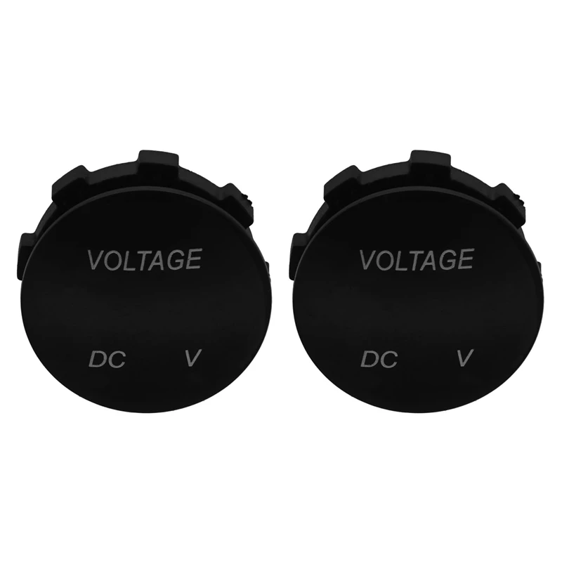 

Hot 2X Voltage Meter Universal Voltmeter Digital Display Water Resistant LED Green Color For 12V-24V DC Car Motorcycle