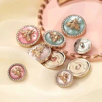 10pcs rhinestones luxury buttons for clothing sewing material sewing accessories fashion womens jacket buttons coat buttons bee