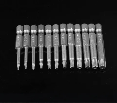Набор бит Torx  из 11 предметов, высокоуглеродистая сталь, T5-T40