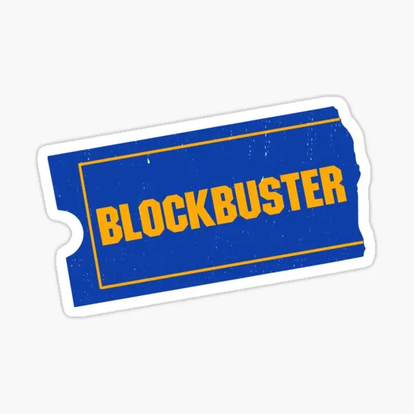 Blockbuster Video Logo 5PCS Stickers for Home Window Car Water Bottles Decor Art Living Room Anime Background Cute Luggage |