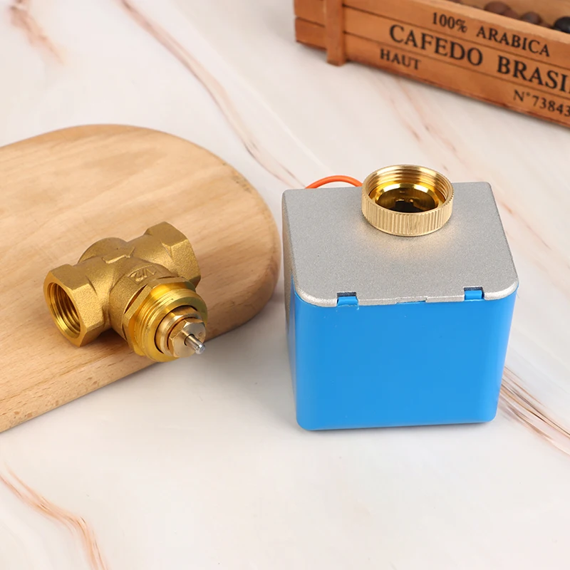 Электрический двухходовой клапан DN15 1 шт. для кондиционирования воздуха с