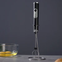 portable electric milk frother rechargeable foam maker handheld foamer high speeds drink mixer electric whisk