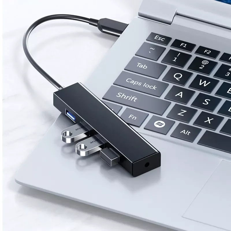 

High Speed USB Hub 3.0 2.0 Multiple Port for Macbook Air Computer Accessories Docking Station Adapter 4-Ports Hab Splitter 3.0