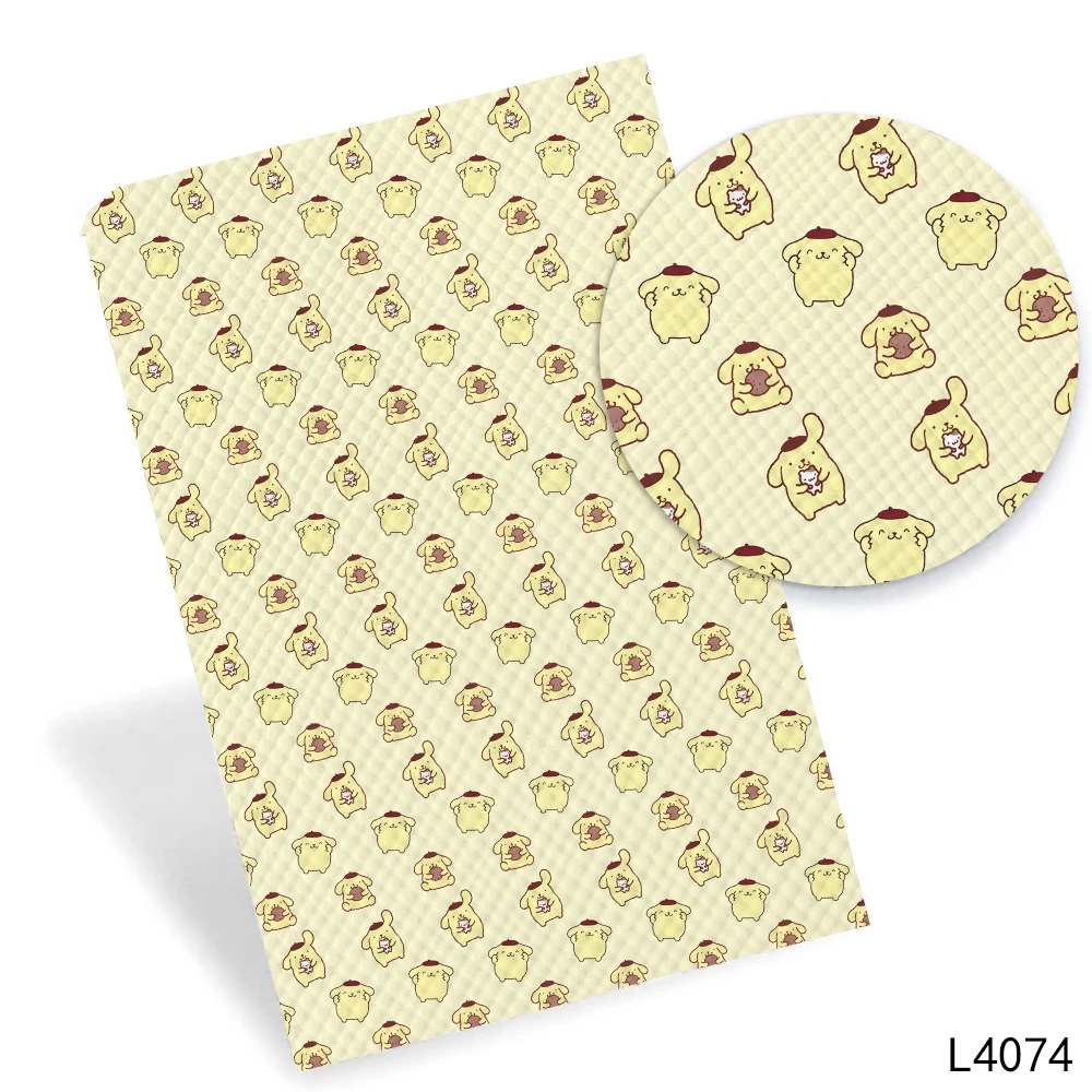 Искусственная кожа с печатным рисунком 136*30 см для бантов сделай сам декоративные