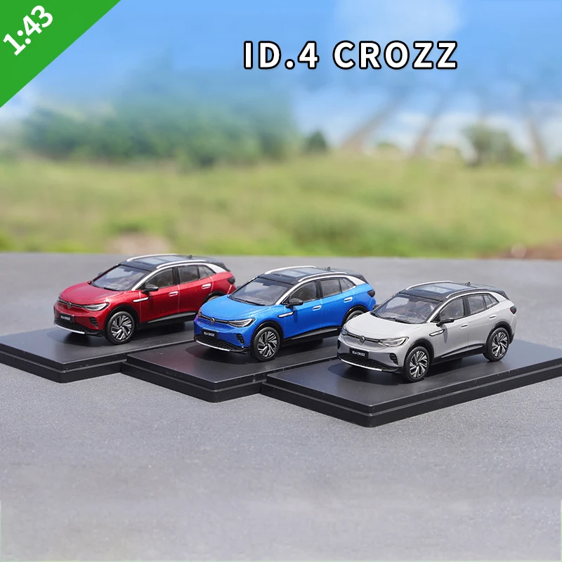 Diecast 1/43 Scale VW ID.4 CROZZ  Model Card ID4 SUV Alloy Simulation Play Vehicles Collection Display Gifts Toys for Kids