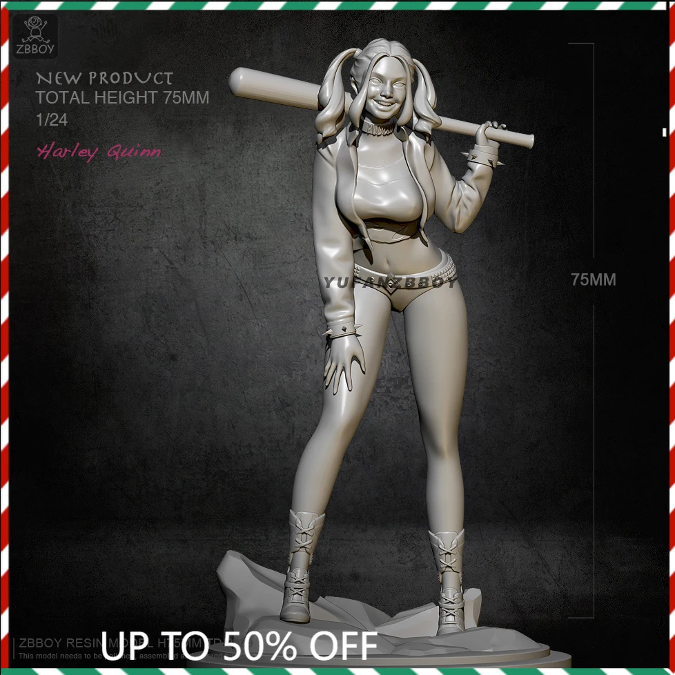

75mm Resin Figures Unpainted Model Kit 1/24 75mm Little Ugly Resin Soldier 2329
