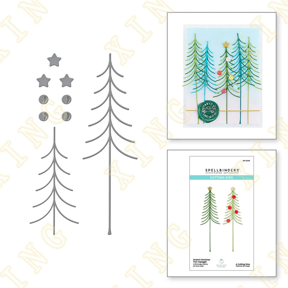 

Christmas Tree Metal Craft Cutting Dies Diy Scrapbook Paper Diary Decoration Card Handmade Embossing New Product for 2022