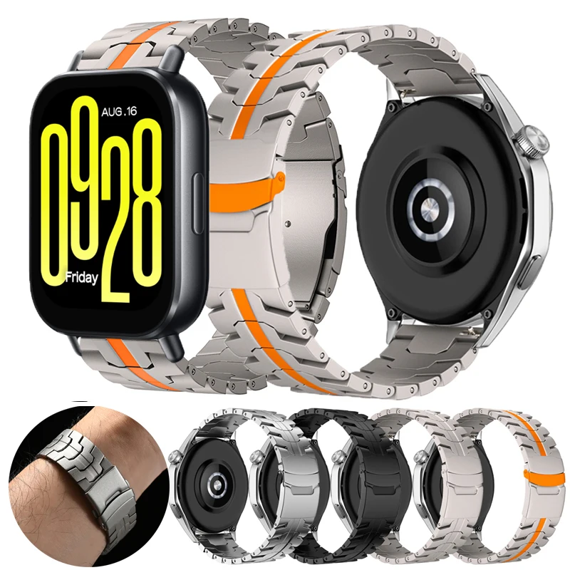 Металлический Ремешок Из Нержавеющей Стали Для Xiaomi Redmi Watch 5 Lite Active