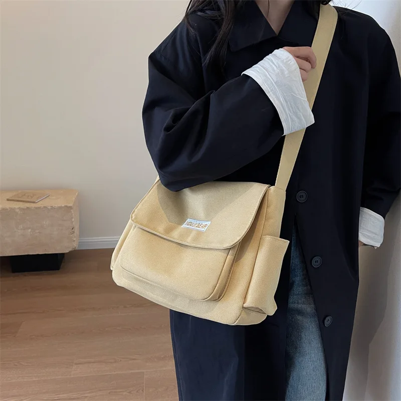 

Women Shoulder Bags Large Capacity Handbags Fashion canvas Crossbody Bags Messenger Bags for Students Handbags японская сумка