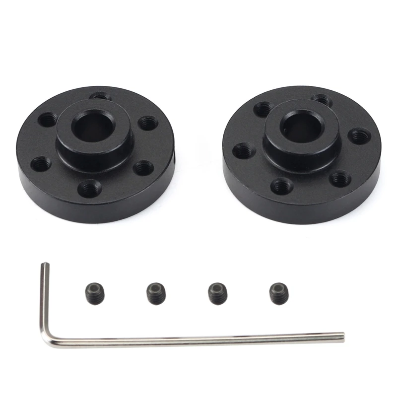 

Aluminum Alloy Flange Shaft Coupling Kit Universal Metal Mounting HUB for 6mm Shaft Pair M3 25MMx6.8MM Motor Screw