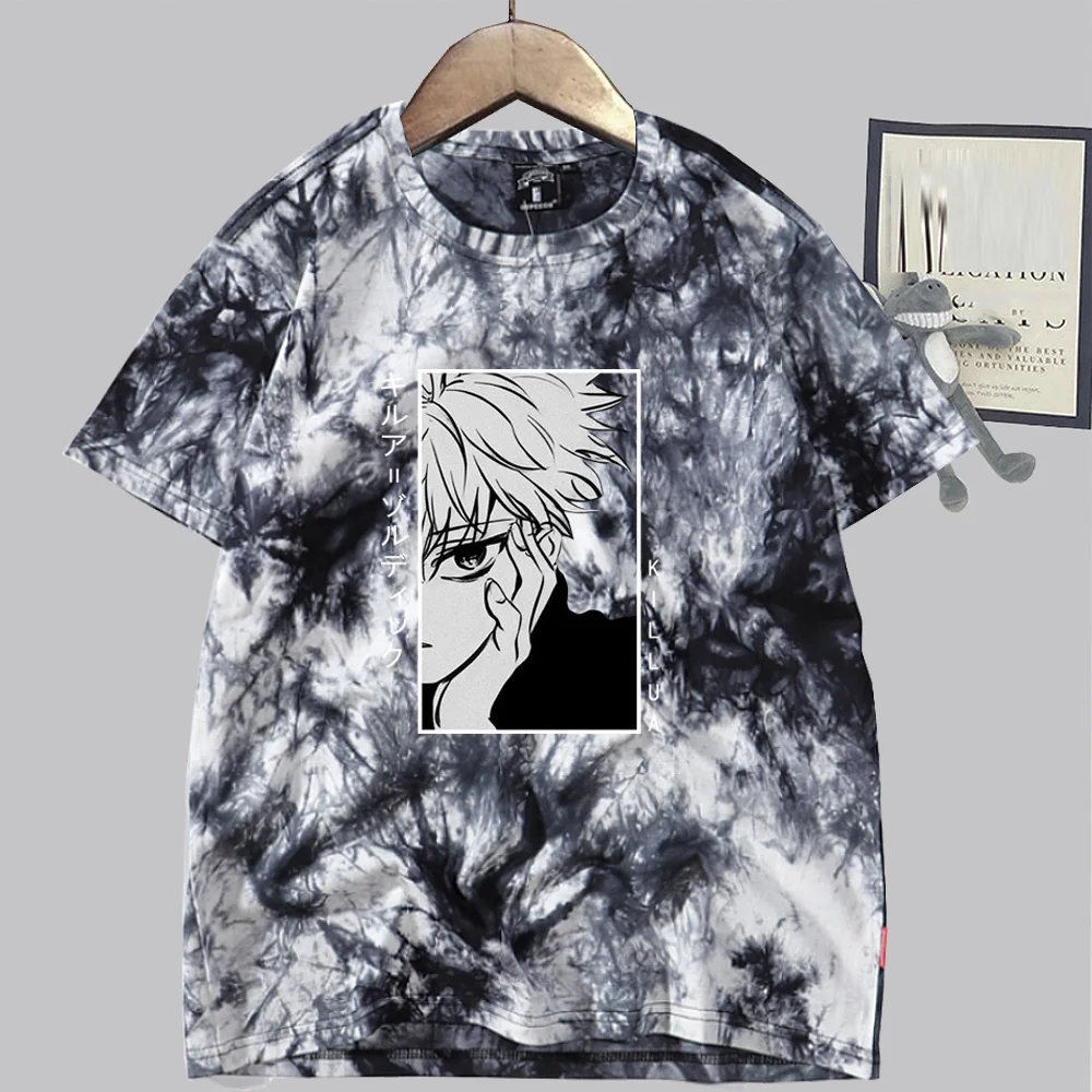 Футболка мужская с принтом Hunter X Killua тенниска короткими рукавами в стиле