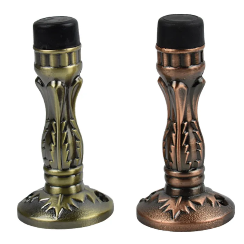 

Antique Door Stop Red Ancient Green Ancient 3 Inches 1 Pack, Zinc Alloy Door Top Anti-Collision Household Toilet Bathroom