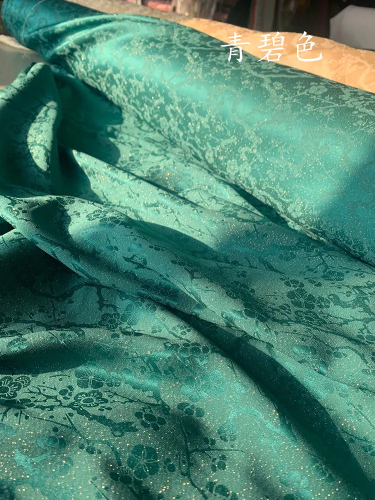 Тканый Золотой жаккардовый Шелковый тканевый золотой шелк Hanfu в китайском стиле
