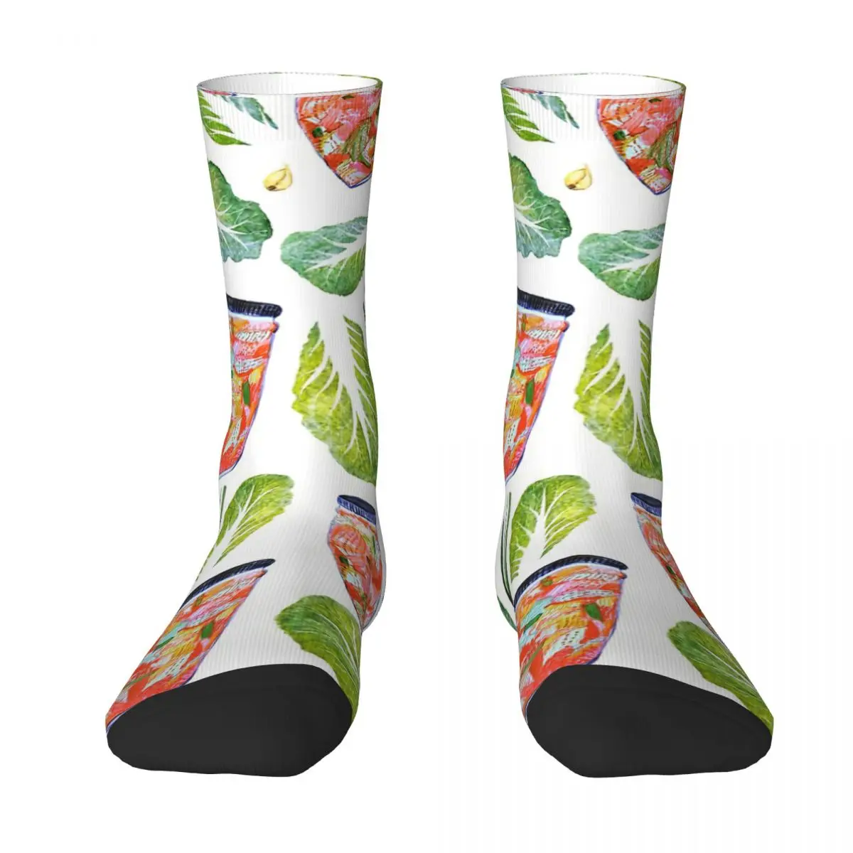Kimchi Watercolor Ingredients Spicy Fermented Fun Pattern Adult Socks,Unisex socks,men Socks women Socks