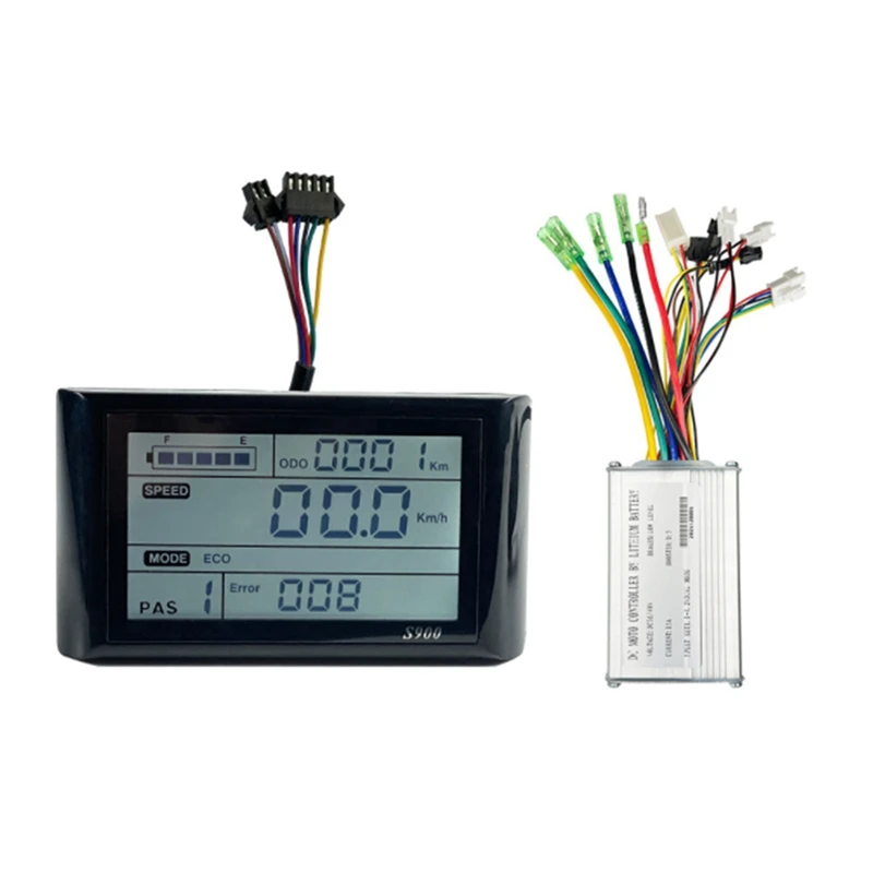 

Ebike For JN 15A Square Wave SM With Light Controller S900 Display For 36V/48V 250W 350W Electric Mountain Bike Kit