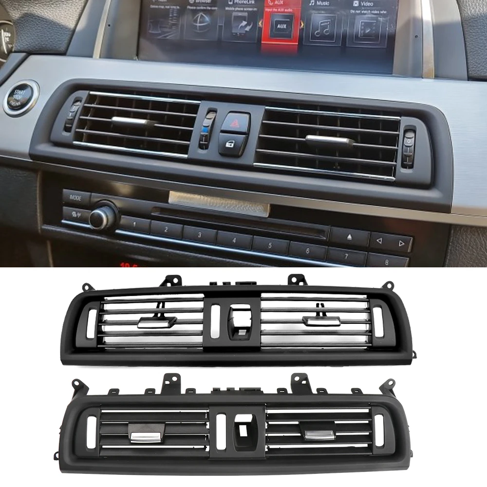 

Front row wind center air Conditioning vent grill outlet panel for BMW 5 Series F10 F18 520 523 525 528 530 535