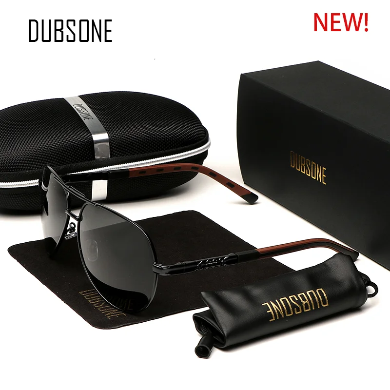 

Винтажные алюминиевые поляризационные солнцезащитные очки DUBSONE для мужчин и женщин, Классические брендовые солнцезащитные очки с линзами ...