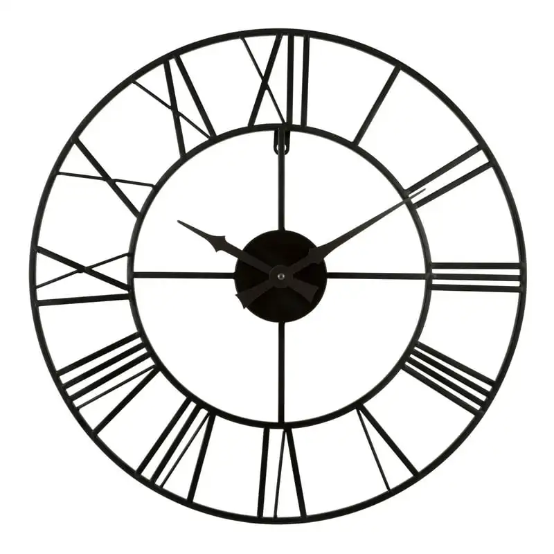 

404-3451 20-Inch Metal Tower Quartz Wall Clock
