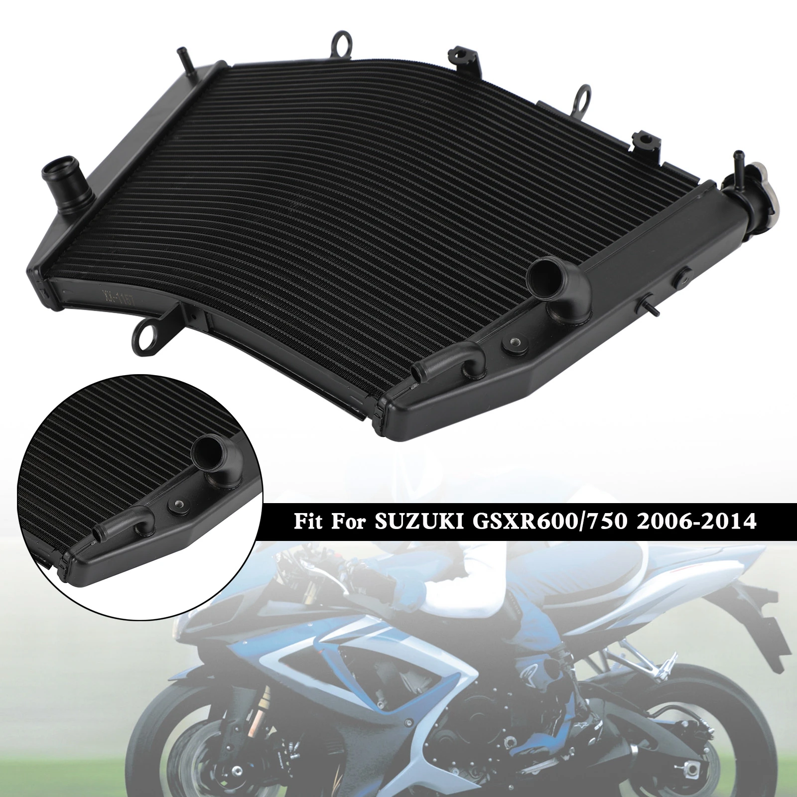 

Artudatech радиатор охлаждения для Suzuki GSXR 600 750 GSX-R600 2006-2014 Аксессуары для двигателя