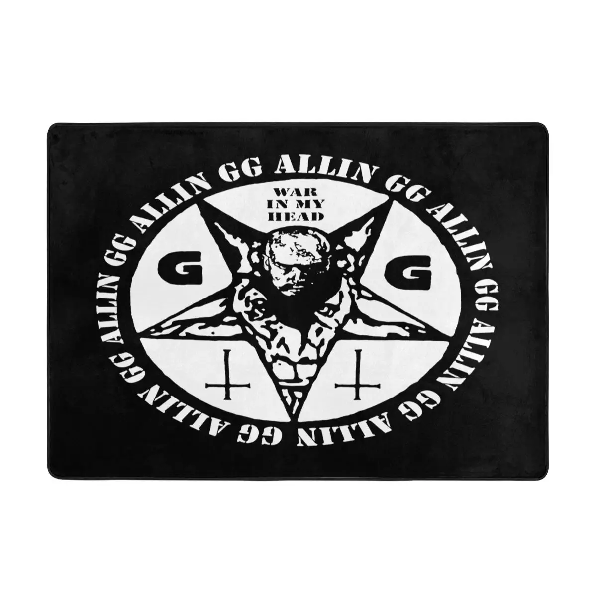 Коврик Gg Allin War In My Head в стиле панк-рок ковер для гостиной домашние коврики 3D