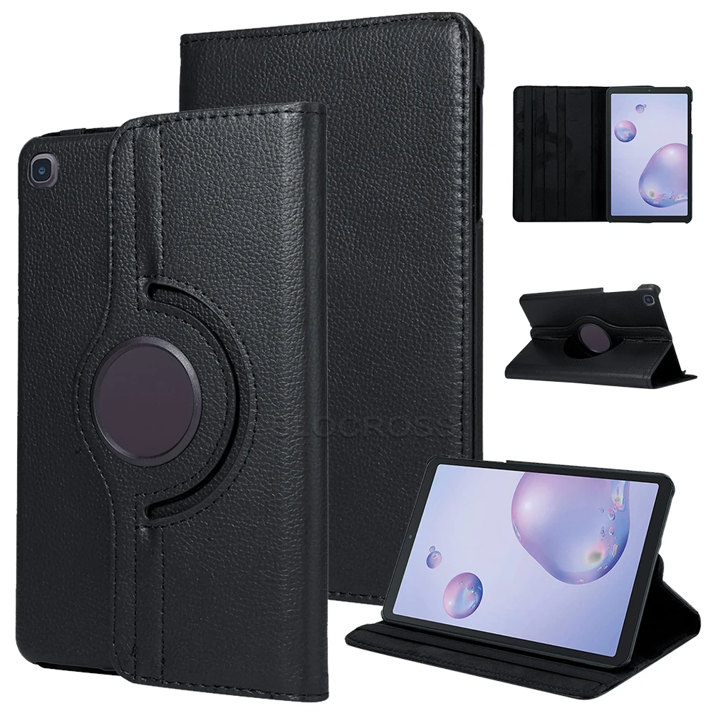 

Pu Leather Case for Samsung Galaxy Tab S6 Lite 10.4 2020 Multi-Angle Viewing 360 Degree Rotating Stand Cover for SM-P610 SM-P615