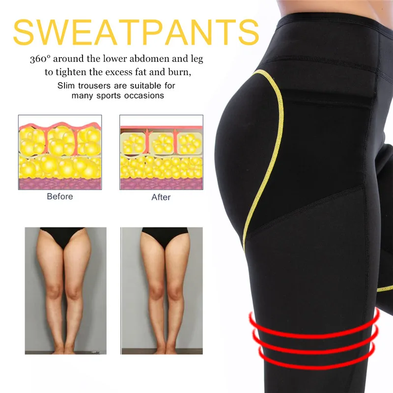 LANFEI Sauna Slimming Pants or Top Neoprene Sweat Thermal Jecket Women Shirts Weight Loss Body Shaper Waist Trainer Sauna Pants