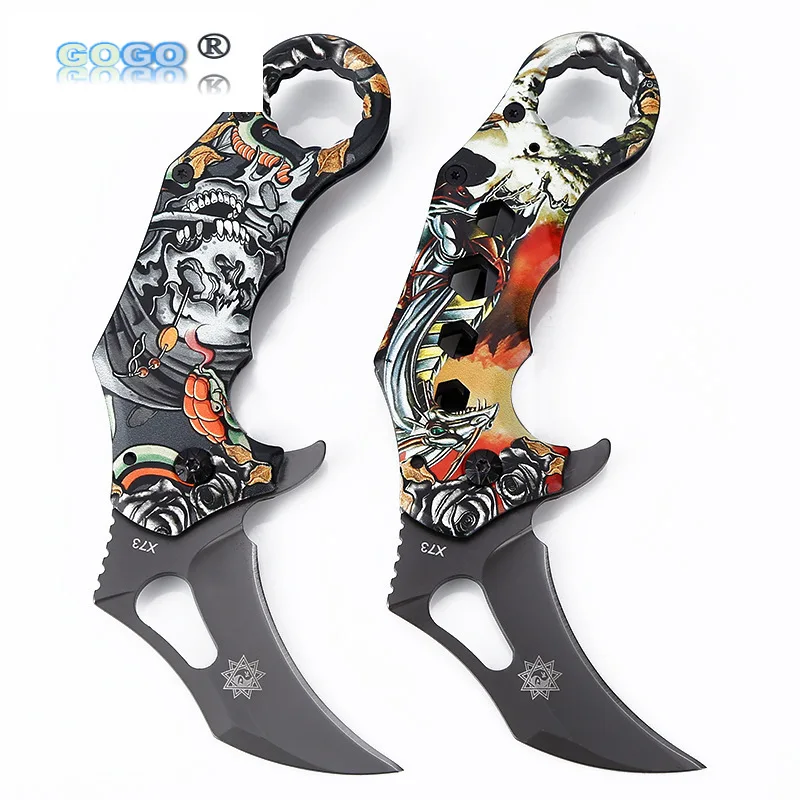 

Складной нож для кемпинга, тактический охотничий нож коготь CSGO для выживания, высокопрочный нож для самообороны