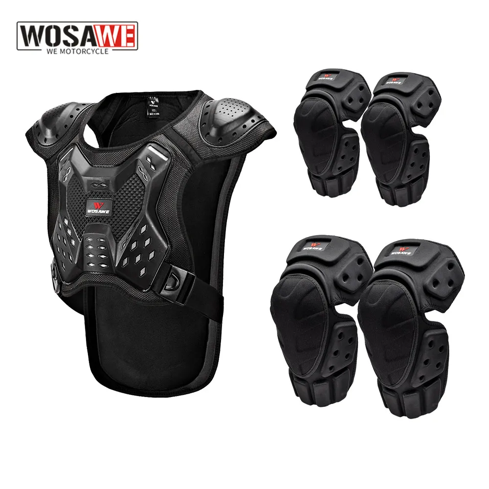 

WOSAWE Racing Motorcycle Armor Suit Chest Back Spine Body Protective Vest Snowboarde Skate Racing Skiing Skateboard Jacket Armor