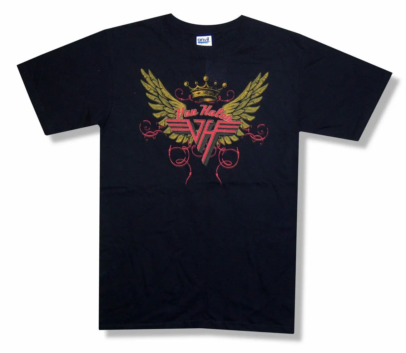 

Van Halen Wings Crown Logo Black T Shirt Medium New Band Merch