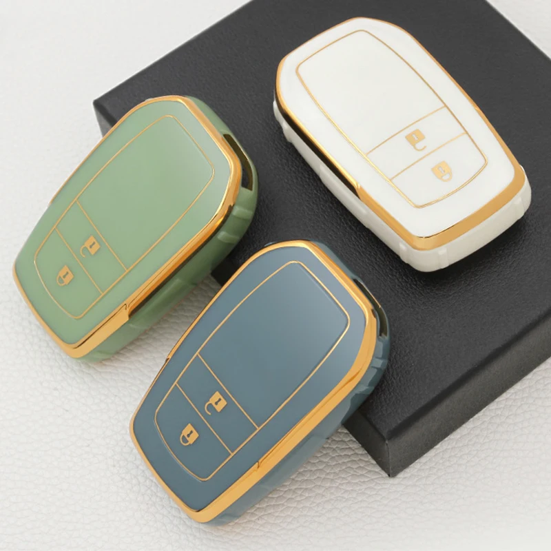 

Fashion Car Key Case Tpu Shell Cover For Toyota Rav4 Chr Corolla Camry Crown Prius Prado Remote Key Case Accessories