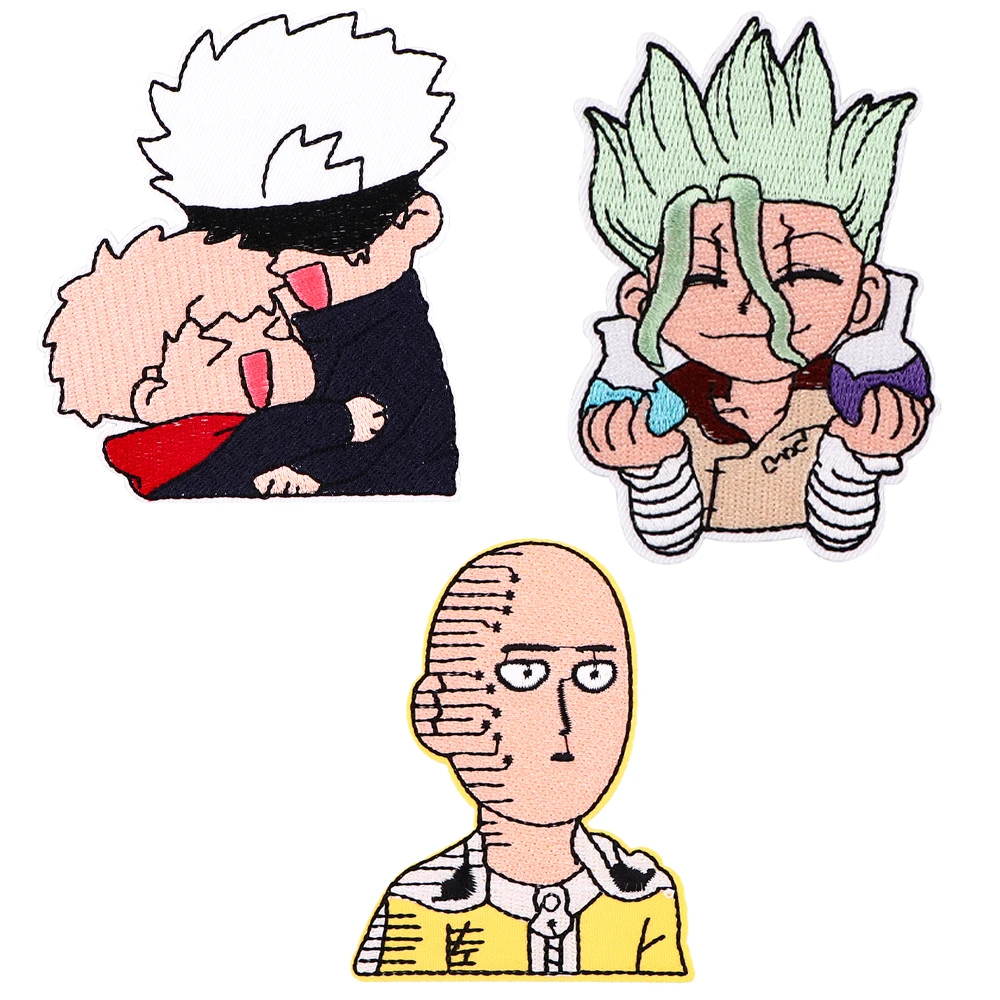 

Вышитая нашивка для одежды из японского аниме «джутсу кайсен», значки «сделай сам», декоративные новые модные аксессуары, оптовая продажа