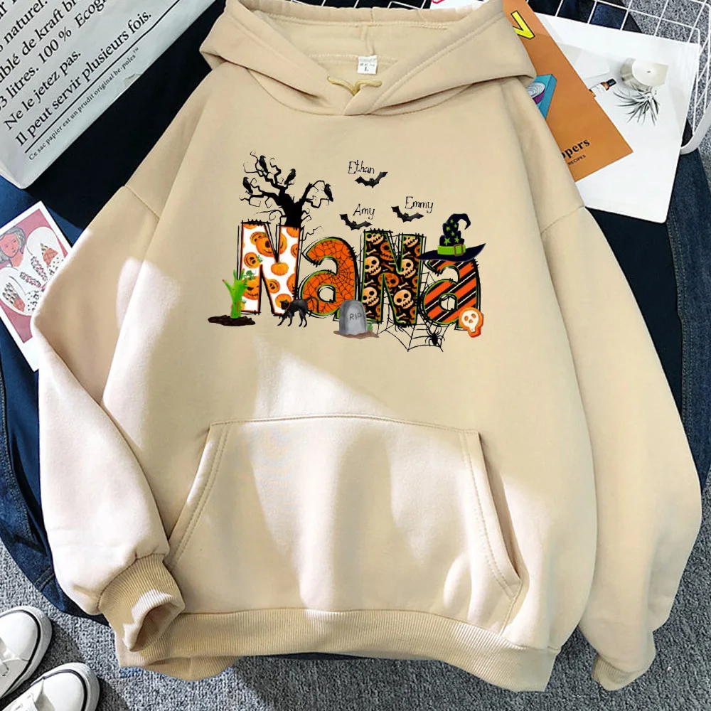 

Halloween Pumpkin Hoodies Women Letter Clothes Cartoon Spooky Hoodies Women Fall Boo Sweatshirt Aesthetic Clothes