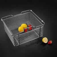 stainless steel basket kitchen gadget holder extender hidden portable dish drainer basket cocina accesorio kitchen supplies