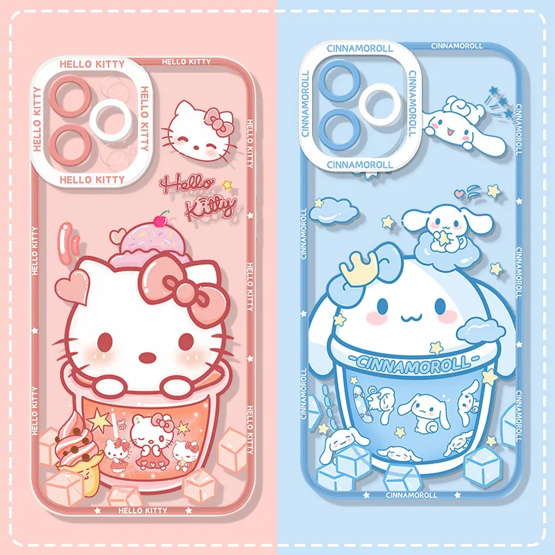 

Cinnamoroll Hello Kitty Case for Xiaomi Mi 13 12 12T 11T Pro 11 Ultra 10 Lite 10T A3 POCO X5 X4 X3 NFC F5 F3 F4 GT M4 Soft Cover