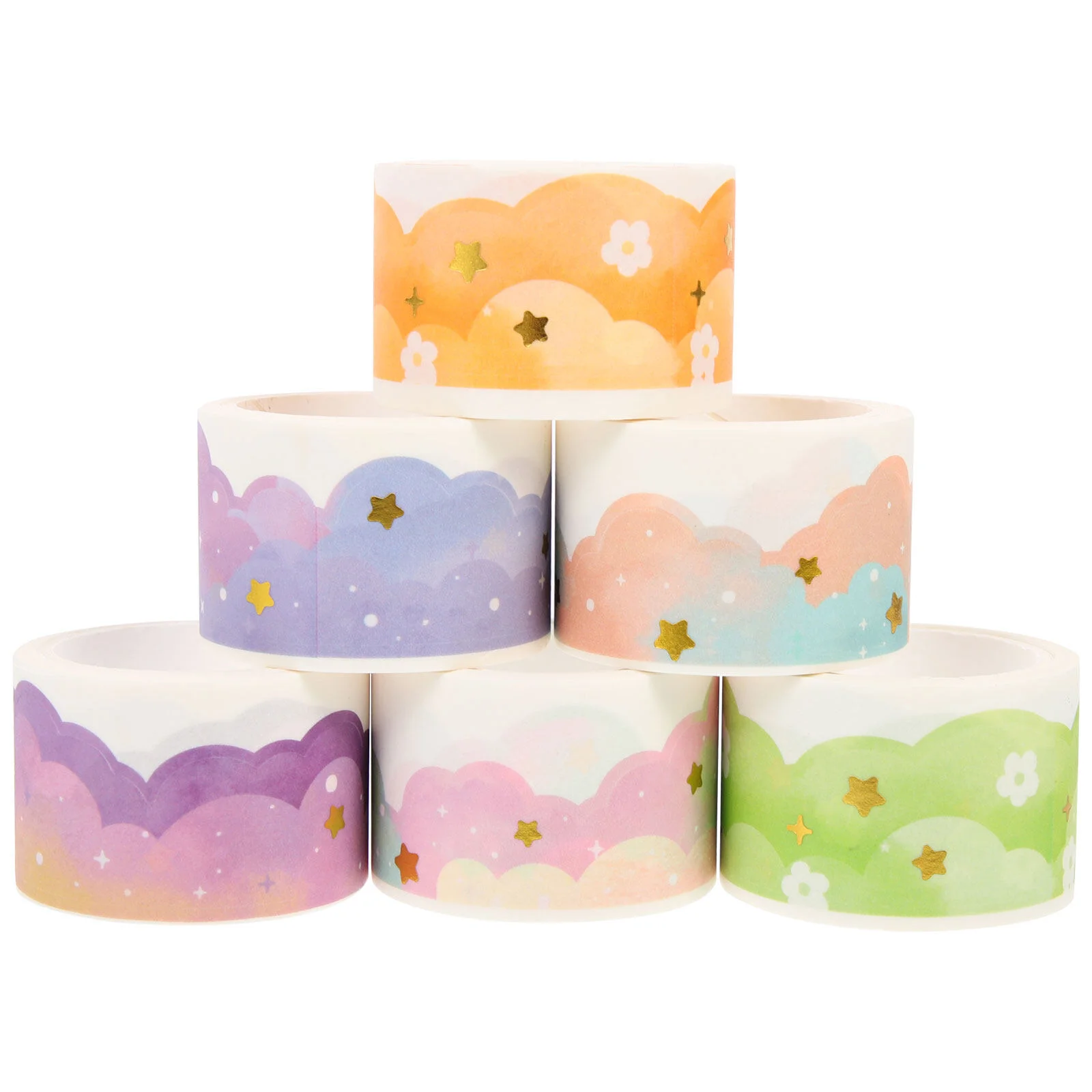 

Vahi DIY Paper Tape Decorative Tapes Classic Themed Stickers Delicate Gift Wrapper Washi Scrapbooking Colored Kids