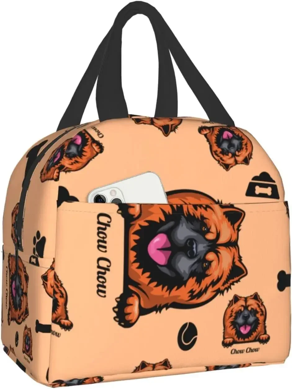 

Милые Мультяшные сумки Chow, многоразовый пакет для закусок, пищевой контейнер для мальчиков, девочек, мужчин и женщин, для школы, работы, путешествий, пикника