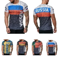 mens russian flag t shirt casual fashion tee round neck cool and lightweight slim fit muscle mans t shirt fitness german flag