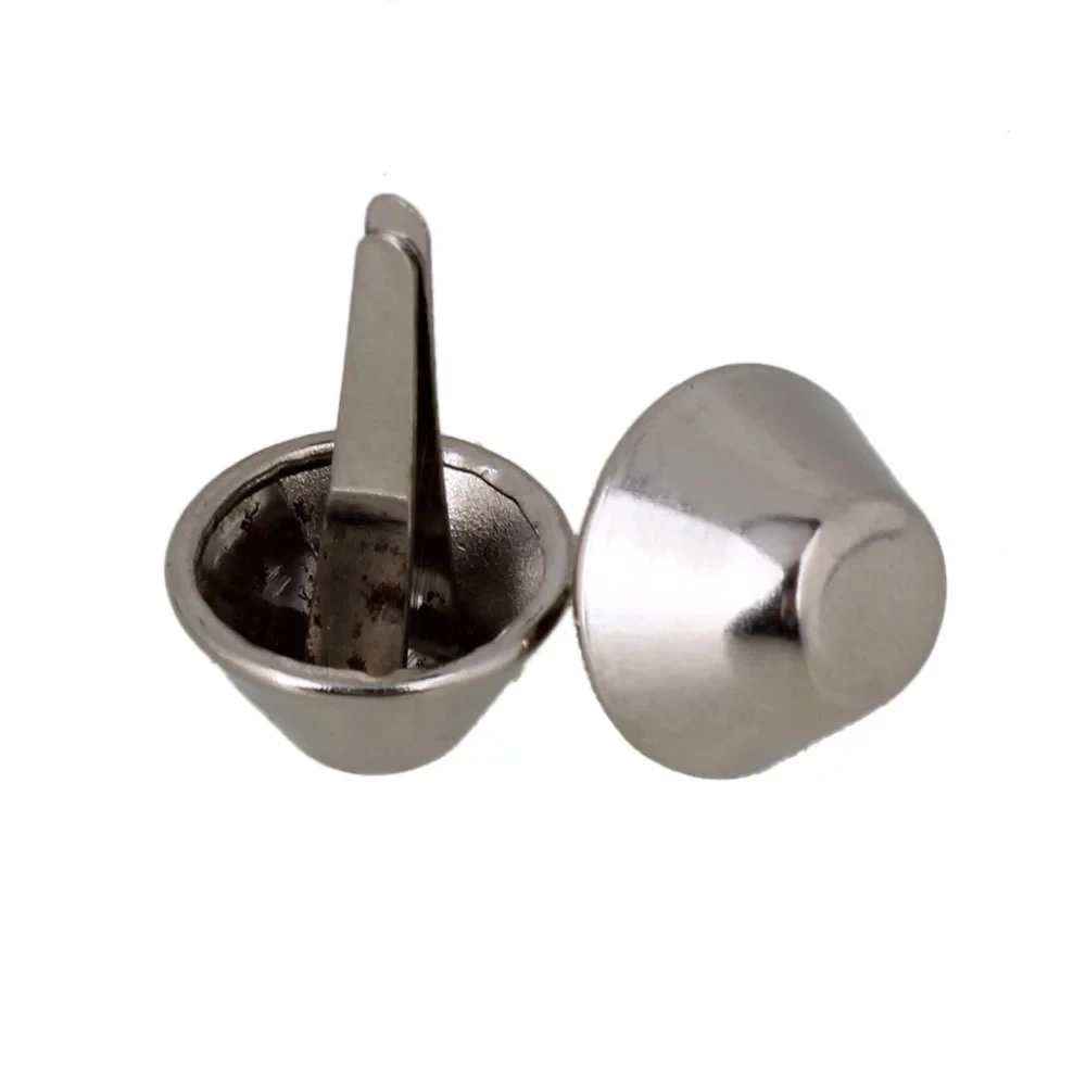 

100x Silver Conical Head Iron 10mm Upholstery Nails Tacks Studs with 2 Shanks