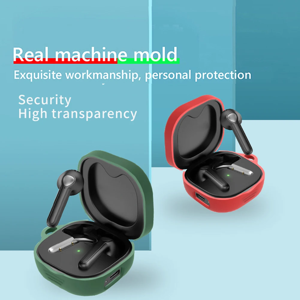 

Мягкий силиконовый чехол для SoundPEATS Trueair2/2 + защитный чехол для беспроводных наушников чехол для SoundPEATS TrueAir2 защитный чехол