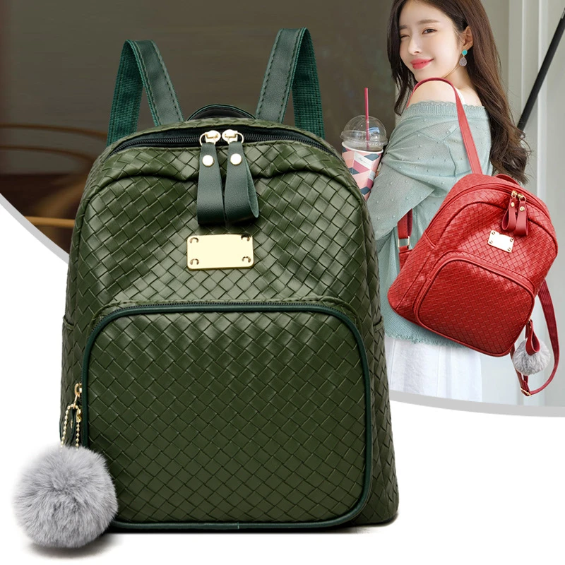 

Fashion Backpack Women Big Size College Style Shoolbag For Girl High Quality Large Leather Women backpack For School Travel Back