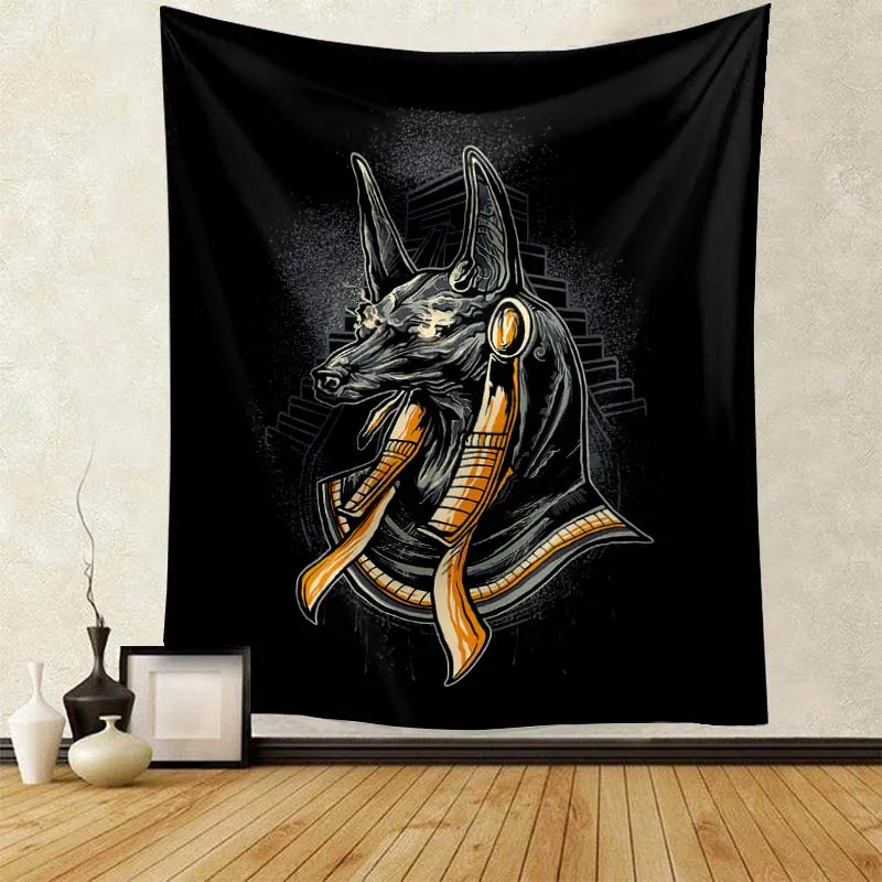 Древний Египетский гобелен Anubis легкий декоративный орнамент супер мягкий для