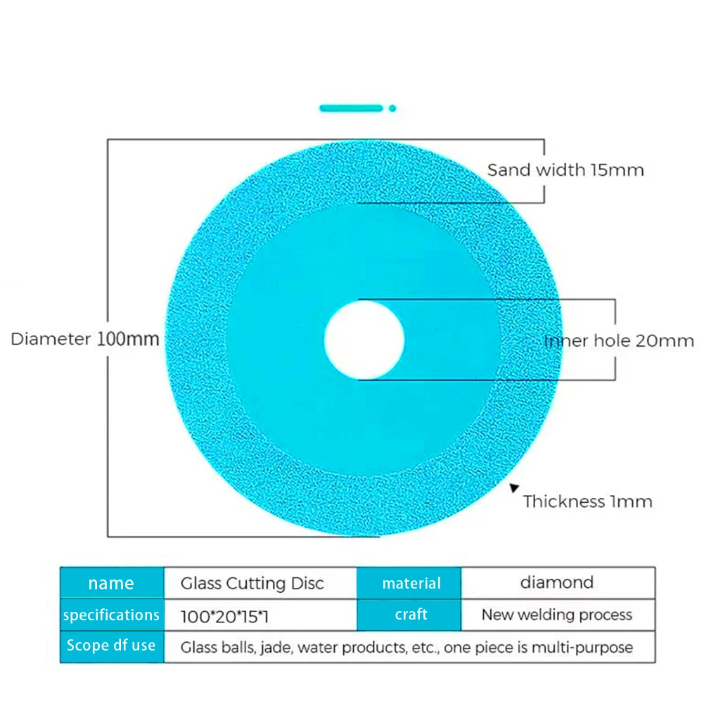

Diamond Disc Saw Blade Glass Cutting Disc Marble Saw Blade Ceramic Tile Jade Polishing Grinding Disc Sharp Brazing Grinding Disc
