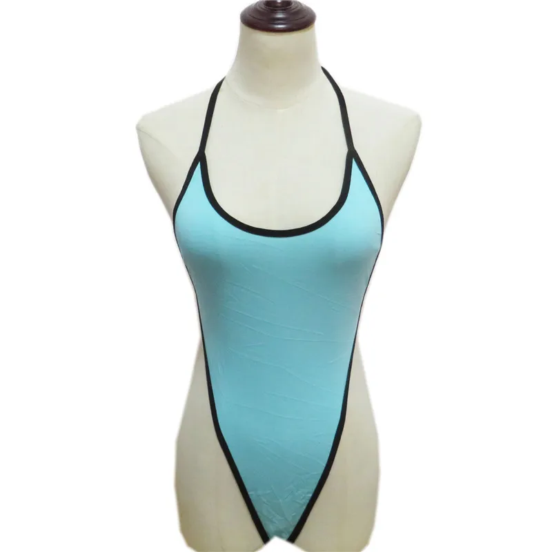 

Сексуальный купальник-бикини, женский купальник, Цельный купальник, бикини, бикини, карамельные цвета, с окантовкой, с бретелькой через шею, кружевные регулируемые стринги для спа