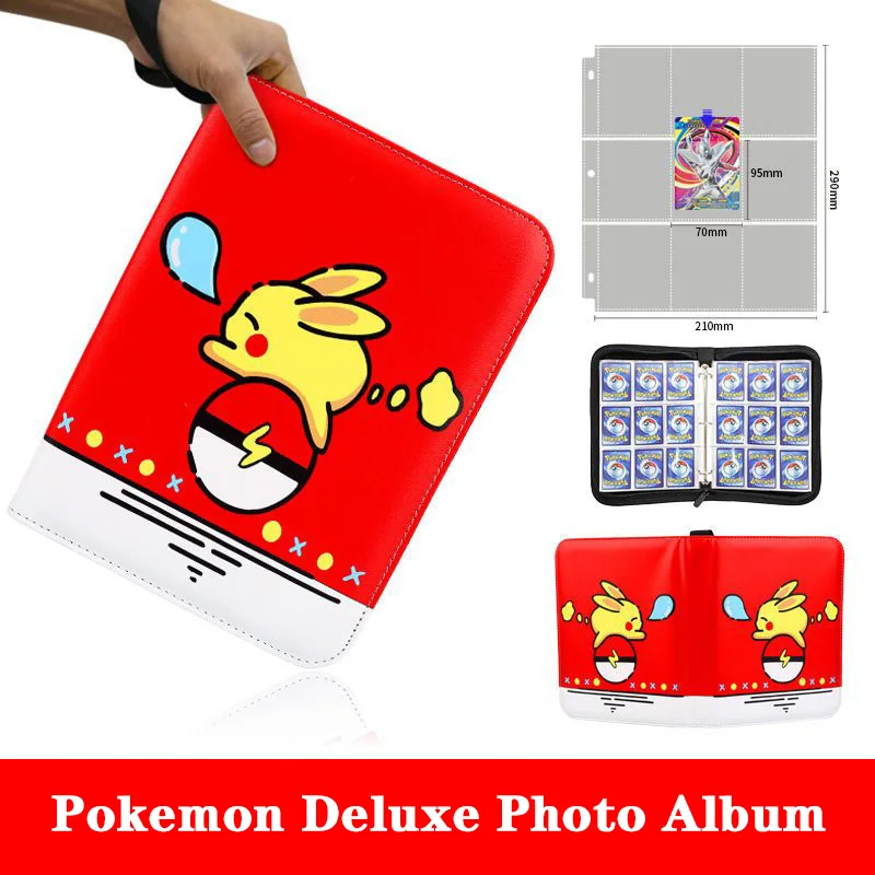 

400-900PCS Pokemon Album Deluxe Card Book Binder New Anime Figure Pikachu Album Book Game Hobby Children Toys Christmas Gift