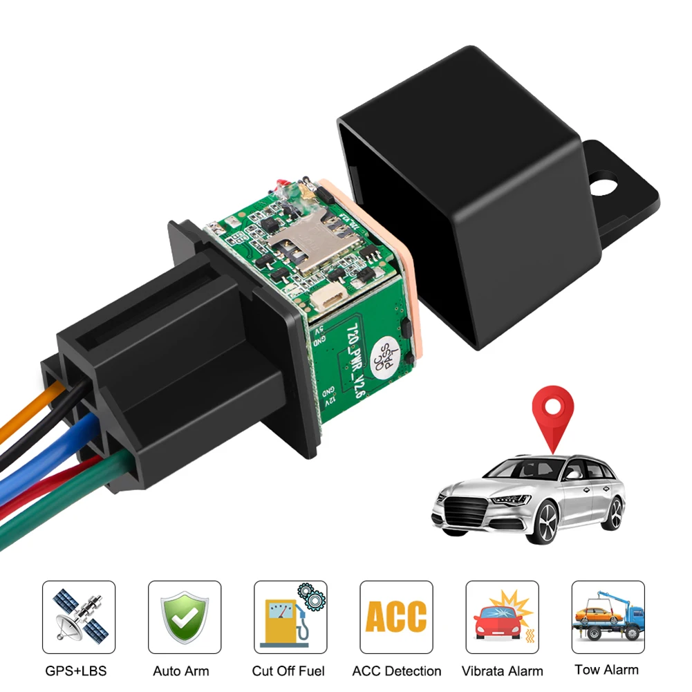 

Mini GPS Tracker Car Micodus MV720 Relay Hidden Design Cut Off Fuel GPS Locator 9-36V Shake Overspeed Alert Free APP PK CJ720