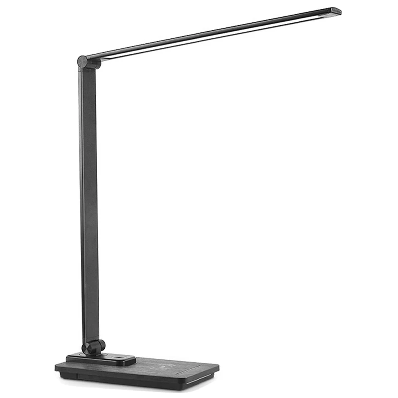 

Светодиодная настольная лампа с беспроводным зарядным устройством и USB-портом