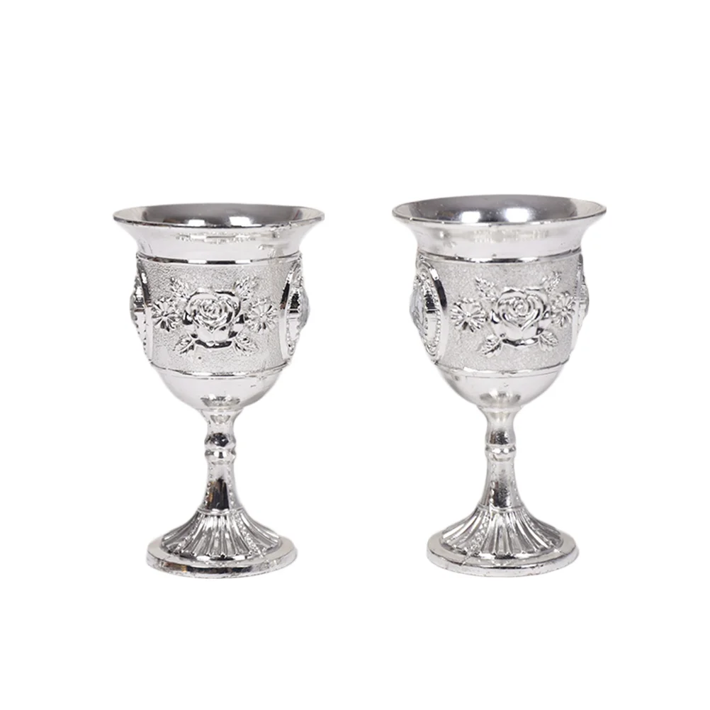 

Gobletchalice Cup Vintage Glasses Glass Medieval Metaltoasting Royal Cocktail Shot Red Silver Cups Water Goblets Stem Whiskey