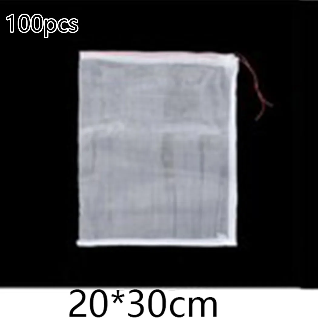 

100pcs Mesh Net Bag Fruit Net Bag Fruit Protect Insect Bag Net Bag Orchard Tool