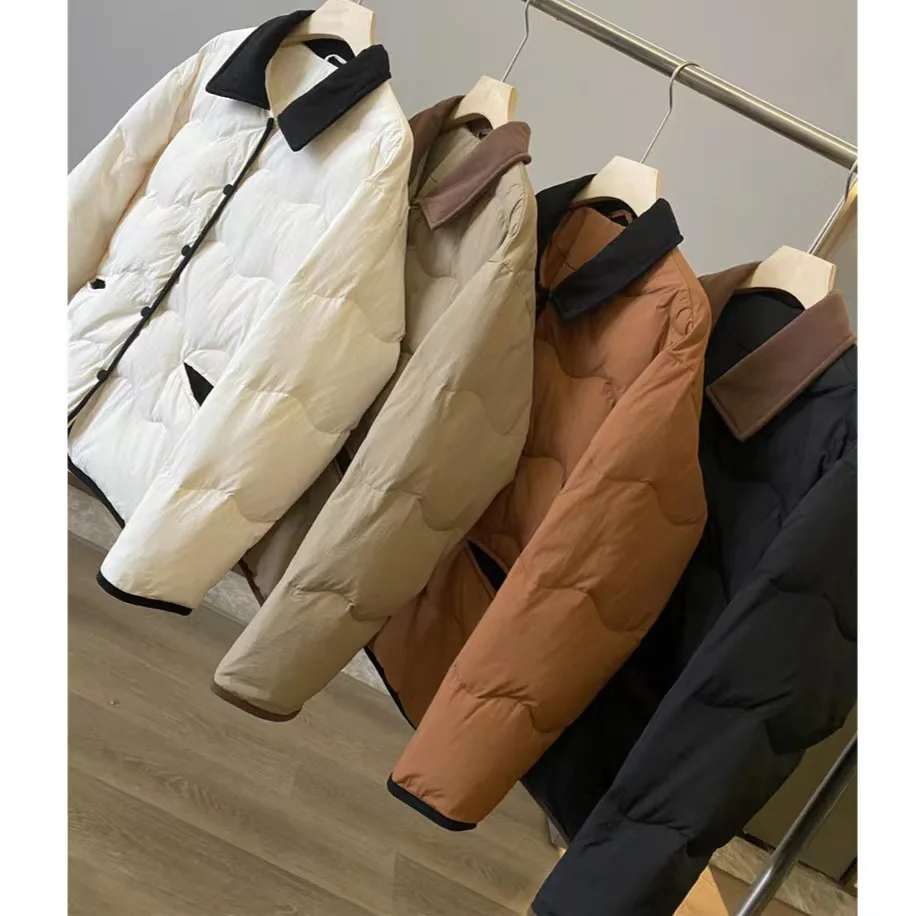 Restore Ancient Down Jacket Woman Winter 2023 Demi-season Spring Parka Fluffy New In Outerwear Shirts and Blouses Sleeveless